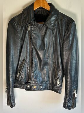 VTG Champion Leather Goods Motorcycle Jacket Biker Double Rider Big Zip Toronto